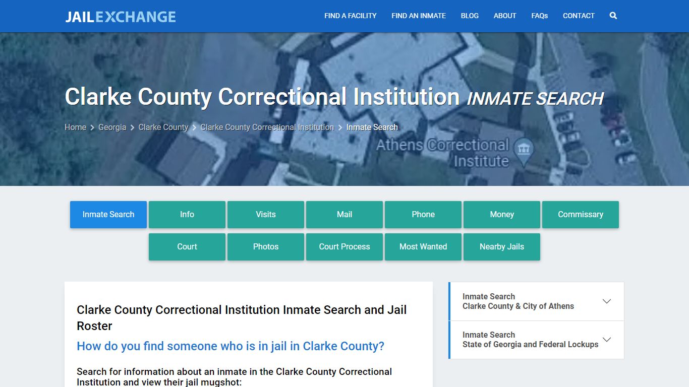 Clarke County Correctional Institution Inmate Search - Jail Exchange